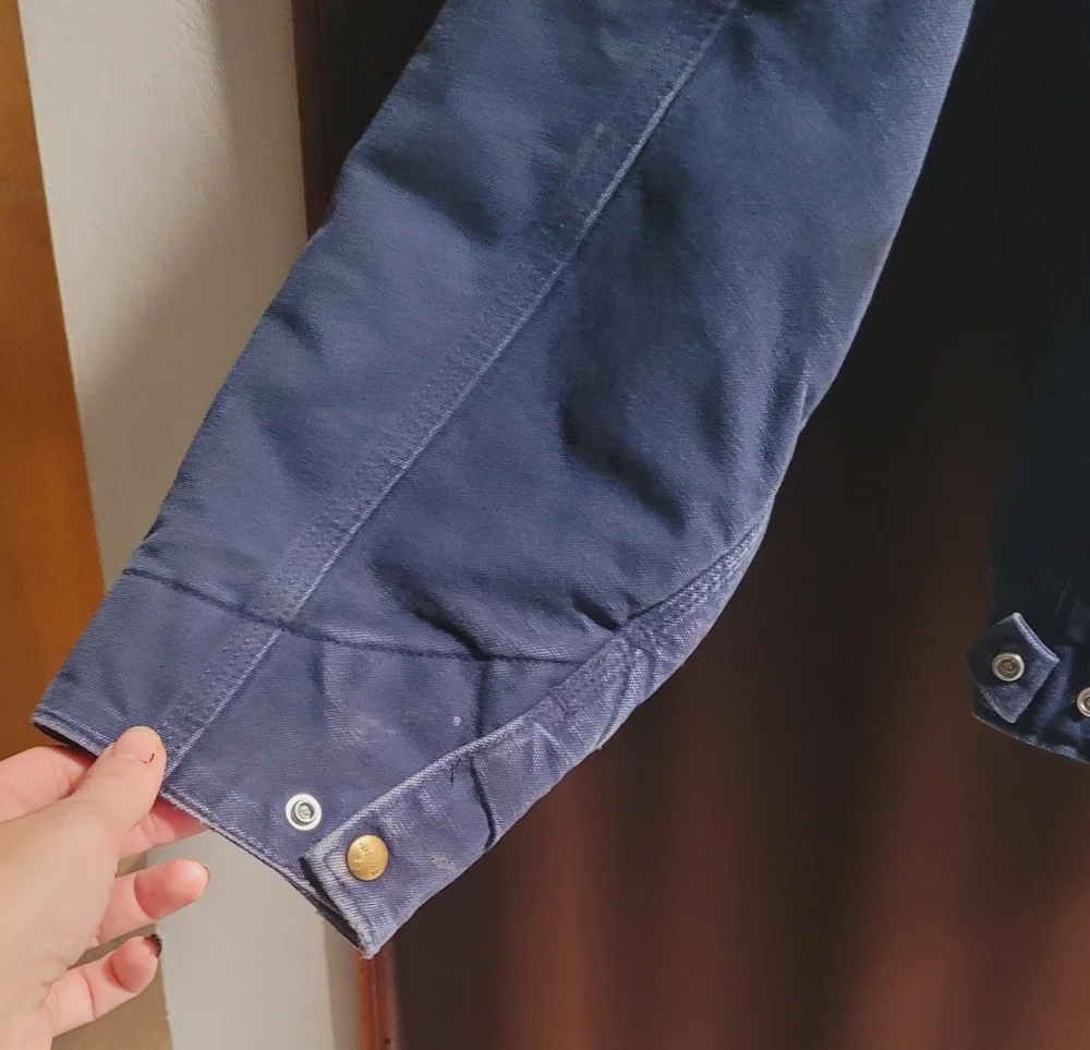 Mens Carhart Detroit Work Jacket In Navy - Picture 8 of 11